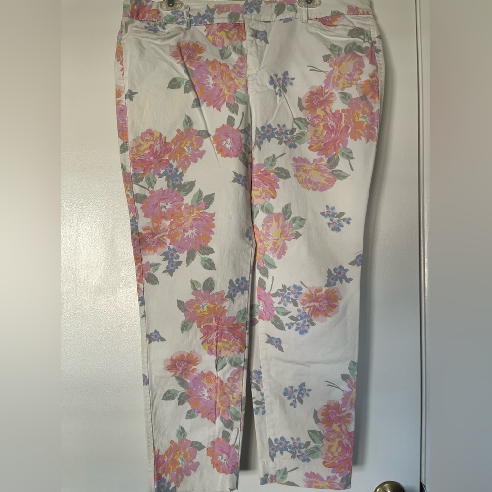 Pixie pants floral casual pants